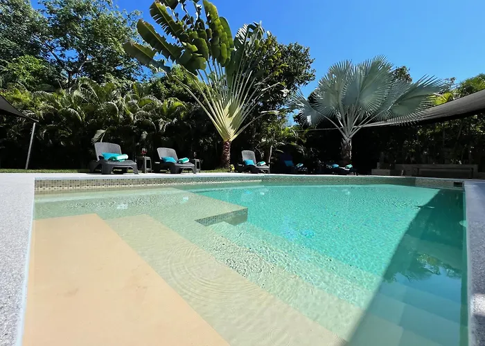 Luxury Villa In Playa Del Carmen Breakfast Shuttle Included! Private Pool Garden Private Area 5 Min 5Ta Beach 22 Pax